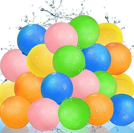 Photo 1 of  Reusable Magnetic Water Balloons, Kids Summer Outdoor Toys, Quick Fill Self Sealing Water Bomb for Kids Adult Water Polo Fight Games,Summer Fun Party Water Balls with Storage