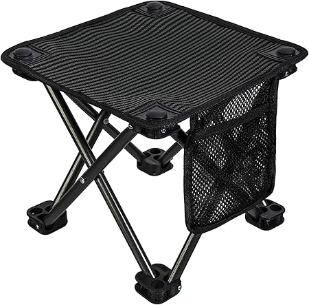 Photo 1 of 
KingCamp Folding Camping Stool for Adults Lightweight Small Portable Camp Stool with Side Pocket, Carry Bag, Max Load 330lbs