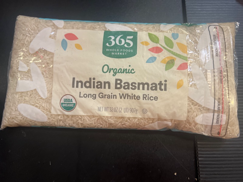 Photo 2 of 365 by Whole Foods Market, Organic White Basmati Indian Rice, 32 Ounce 2 Pound (Pack of 1)