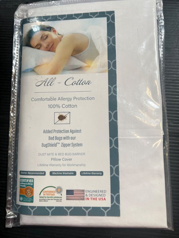Photo 1 of National Allergy 100% Cotton Bed Bug   1pillow protector 