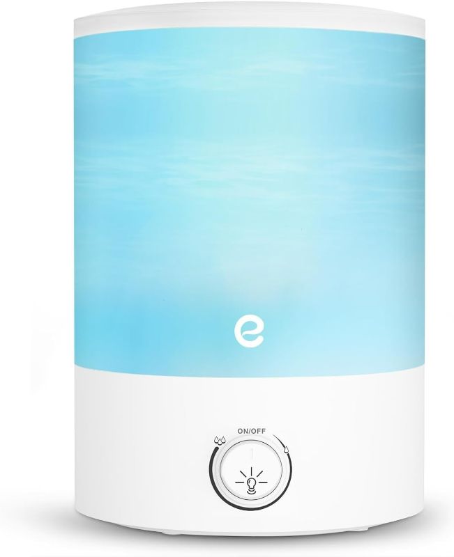 Photo 1 of Esemoil Humidifiers for Bedroom, 2.5L Cool Mist Ultrasonic Air Humidifier with Top Fill & Quiet, 360° Nozzle, BPA Free, 25 Hour Diffuser with 8 Color Light & Auto Shut-off for Home Baby Nursery Plants
