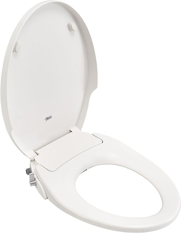 Photo 1 of Aqua Wash Non-Electric Bidet Seat for Elongated Toilets, 14.9 in Wide x 3.6 in Tall x 21.1 in Deep, White