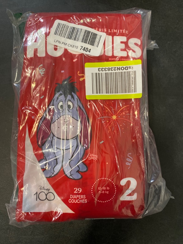 Photo 1 of (Size 2) Huggies Diapers Ltl Snglr  Jmb 29EA