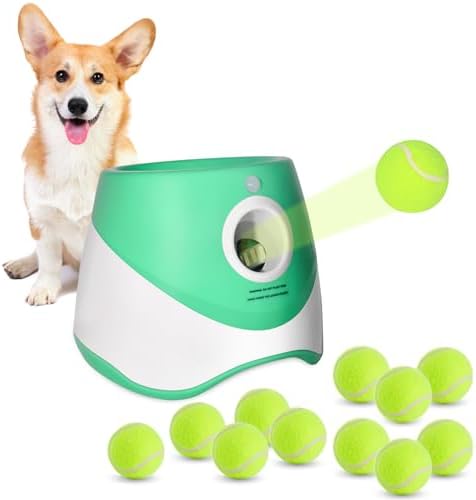 Photo 1 of Ball Launcher for Dogs, Automatic Dog Ball Launcher with 12Tennis Balls, Ball thrower for dogs Indoor and Outdoor