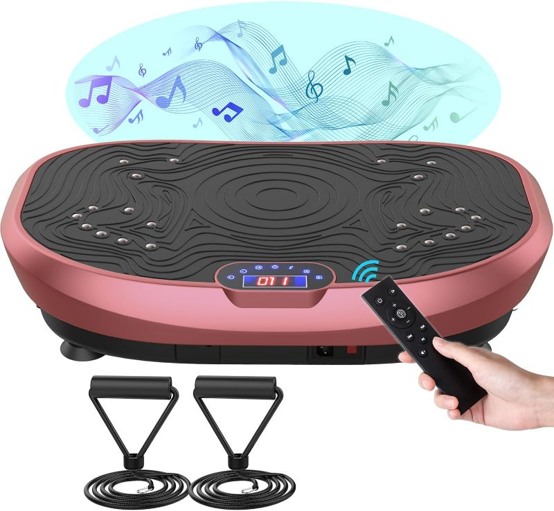 Photo 1 of AXV Vibration Plate Exercise Machine Whole Body Workout Power Vibrate Fitness Platform Vibrating Machine Exercise Board for Weight Loss Shaping Toning Wellness Home Gyms Workout