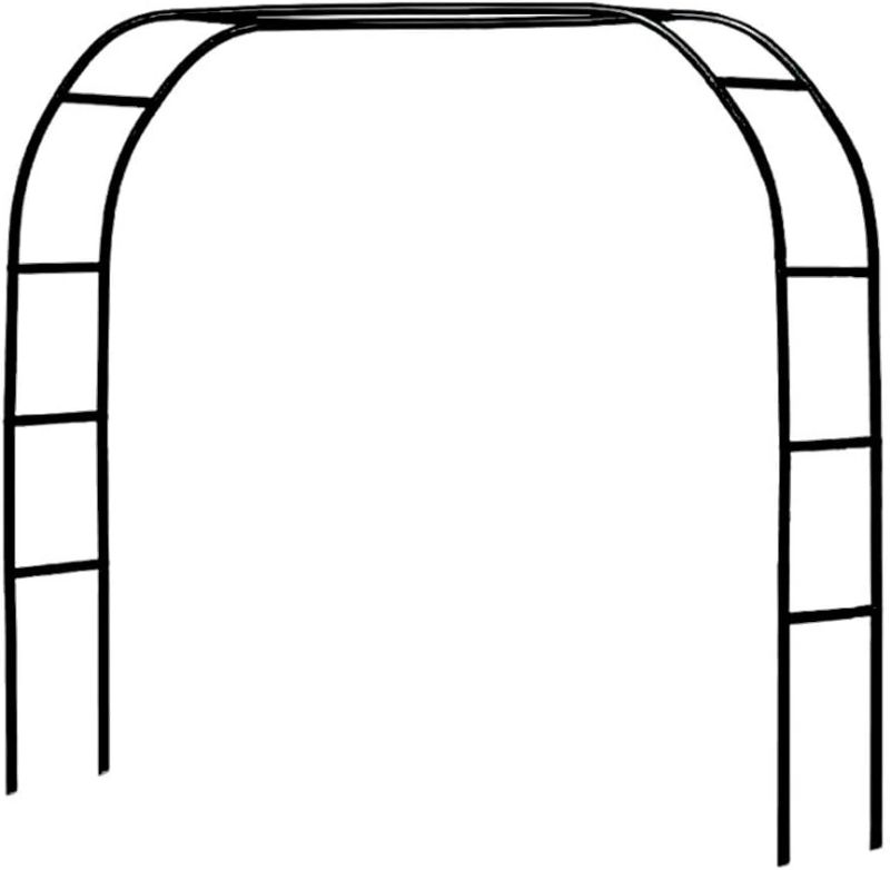 Photo 1 of Metal Pergola Arbor,7.5 Feet Wide x 6.4 Feet High or 4.6 Feet Wide x7.9 Feet High, Assemble Freely 2 Sizes, for Various Climbing Plant Wedding Garden Arch Bridal Party Decoration Wide Arbor