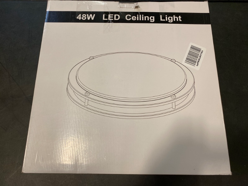 Photo 3 of DLLT 32In Oval LED Ceiling Light Fixture, 45W Dimmable LED Flush Mount Ceiling Light with Remote, 3000K/4000K/5000K Adjustable, Brush Nickel Finish for Bedroom/Living Room/Dining Room