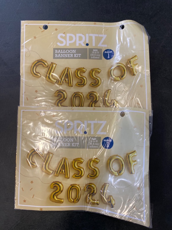 Photo 2 of 2X - Graduation Foil Balloon "Class of 2024" - Spritz™