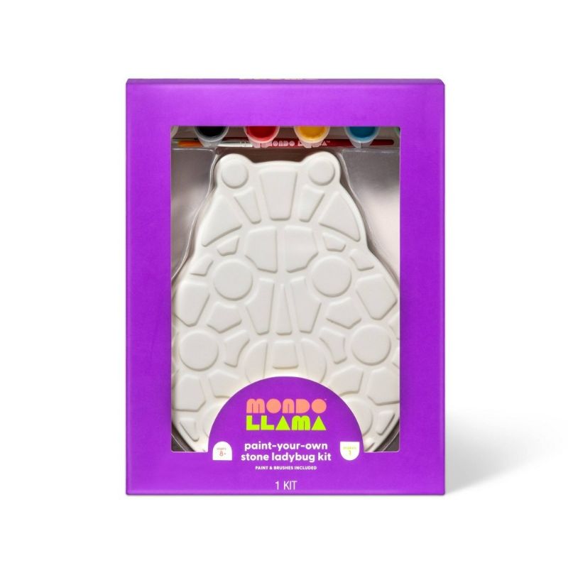 Photo 1 of 2X - Paint-Your-Own Stone Ladybug Kit - Mondo Llama™