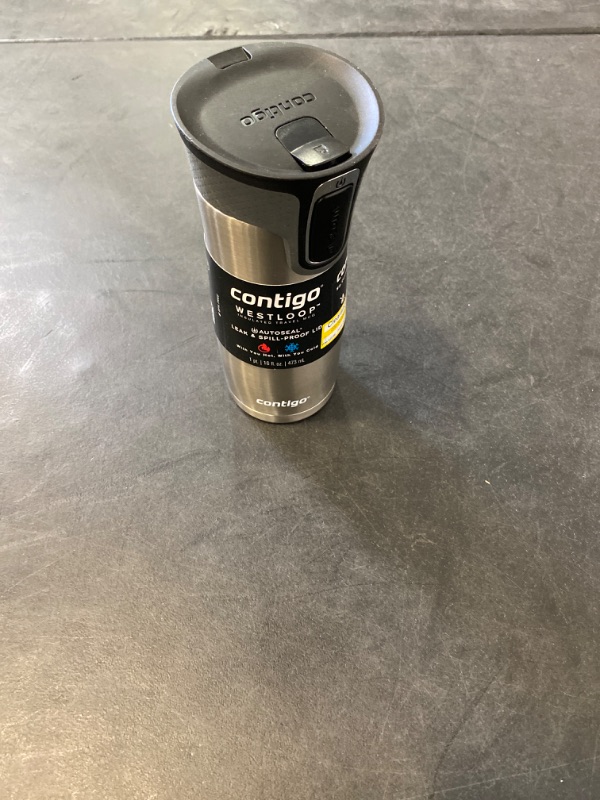 Photo 2 of Contigo West Loop 16oz Stainless Steel Travel Mug Silver