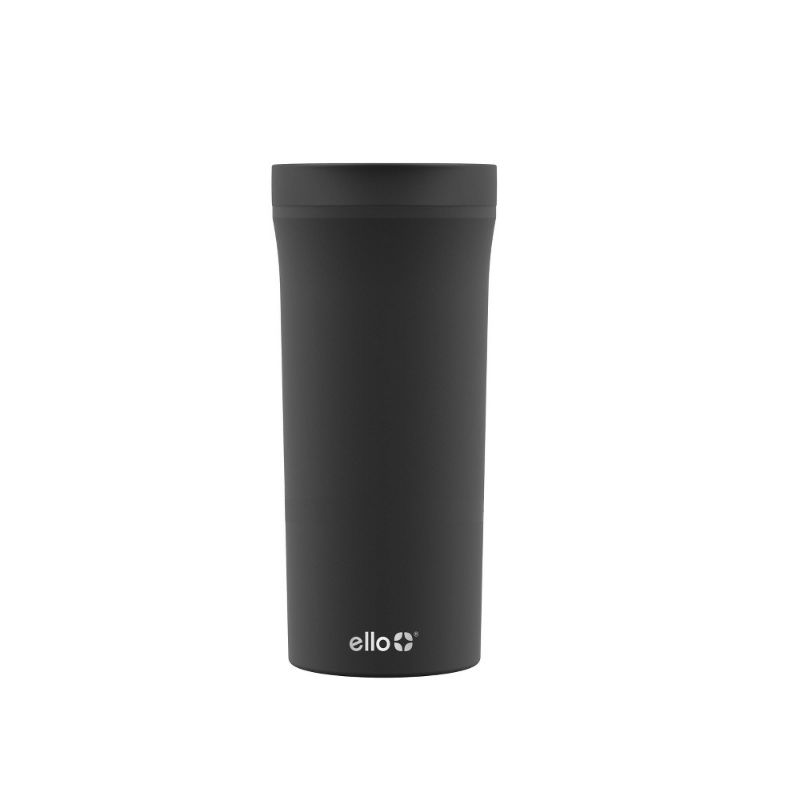 Photo 1 of Ello Arabica Stainless Steel Travel Mug, 14 Oz, Black