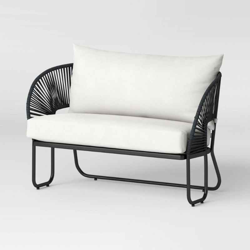 Photo 1 of Mackworth Rope Patio Loveseat - Black - Threshold™