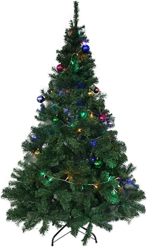 Photo 1 of EraSpooky 6 Ft Artificial Christmas Tree for holiday Home Decoration, Premium Xmas Trees with Metal Stand & 12 Balls, Easy Assembly