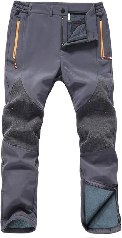 Photo 1 of Size - 30WX32L - Gash Hao Mens Snow Ski Waterproof Softshell Snowboard Pants Outdoor Hiking Fleece Lined Zipper Bottom Leg Size 30w x 32l