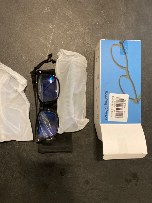 Photo 1 of 3 Pack Progressive Multifocus Reading Glasses Blue Light Blocking Men Women Spring Hinges Square Computer Readers