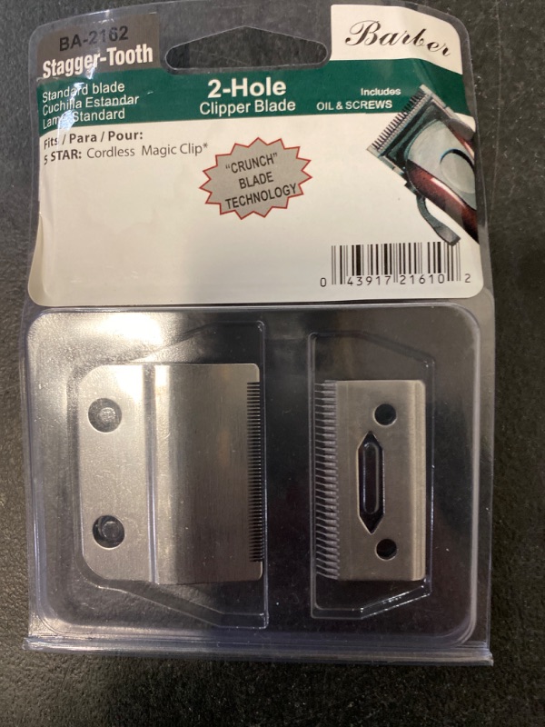 Photo 1 of Wahl Professional 2-Hole Stagger-Tooth Clipper Blade for the 5 Star Series Cordless Magic Clip, for Professional Barbers and Stylists Item - 2161