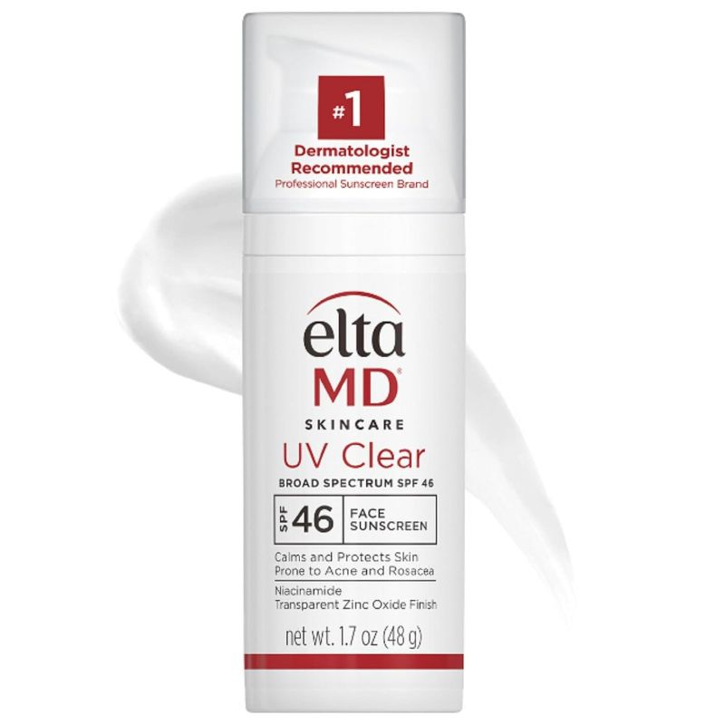 Photo 1 of EltaMD UV Clear Face Sunscreen, Oil Free Sunscreen with Zinc Oxide, Dermatologist Recommended Sunscreen