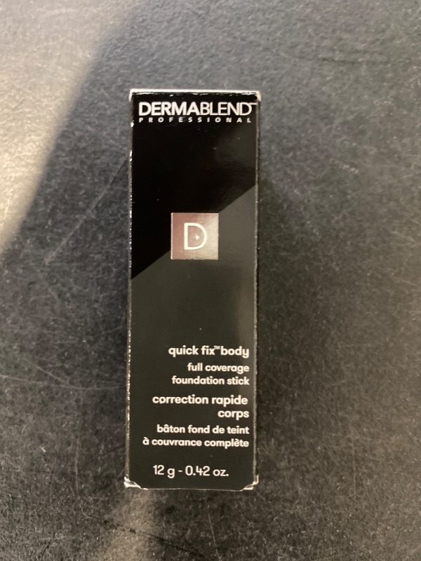 Photo 2 of Dermablend Quick-Fix Body Makeup Full Coverage Foundation Stick, Water-Resistant Body Concealer for Imperfections & Tattoos, 0.42 Oz 40W Medium