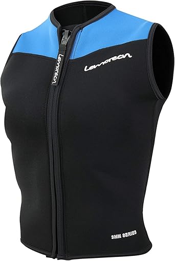 Photo 1 of Lemorecn Mens Wetsuits Top Premium Neoprene 3mm Zipper Diving Vest