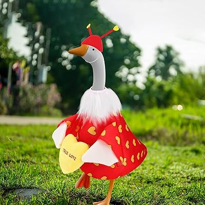 Photo 1 of Ladybug Goose Outfit Lawn Porch Goose Outfit Cute Goose Art Decor Costume For Outdoor Patio Lawn Yard Art Decoration - Clothing Only