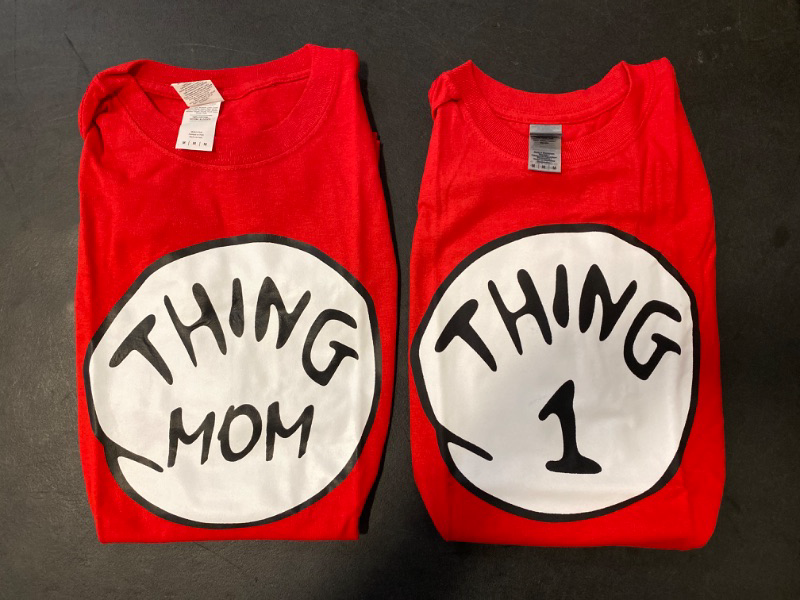 Photo 1 of 2 Pack Size M Thing Mom Thing 1 shirts 100% Cotton