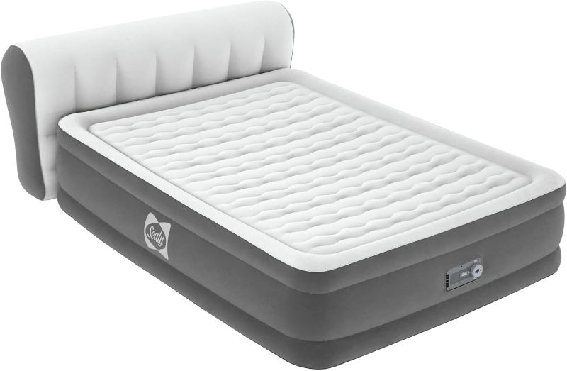 Photo 1 of Sealy Tritech Airbed Queen 31" Headboard Built-in AC Pump