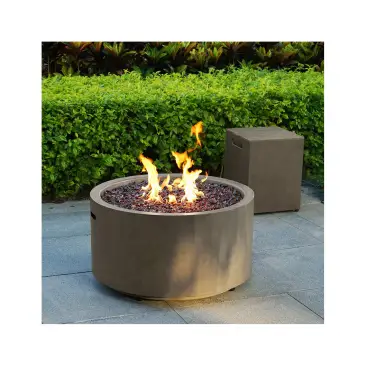 Photo 1 of Bond 32” Steel Patina Gas Fire Pit with Tank Hideaway