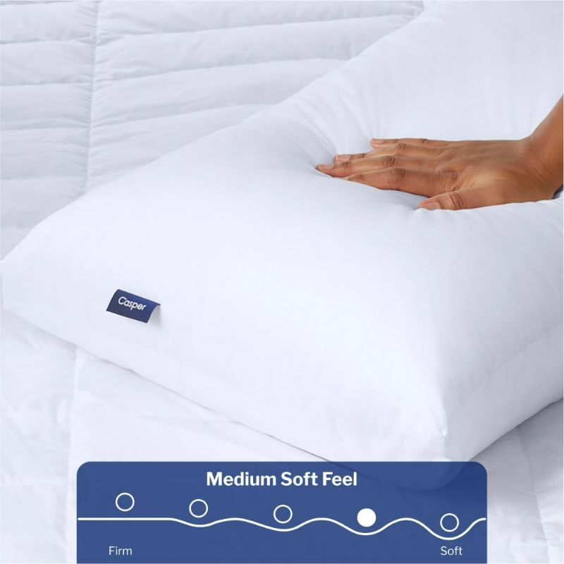 Photo 2 of Casper Sleep Original Pillow for Sleeping, Standard, White With Pillow Case