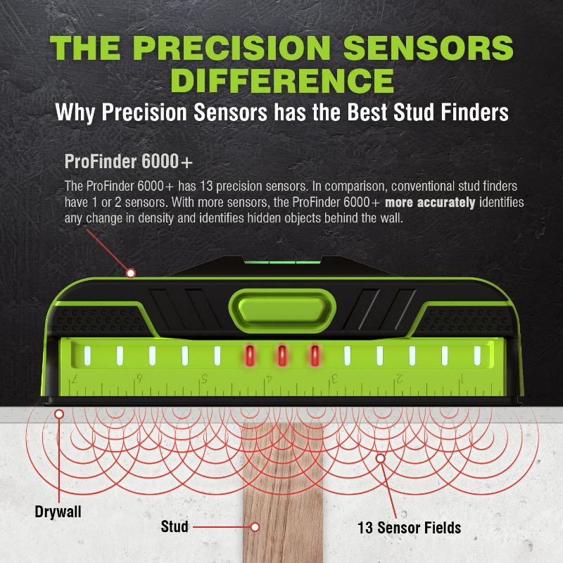 Photo 2 of Precision Sensor ProFinder 6000+ Professional Stud Finder