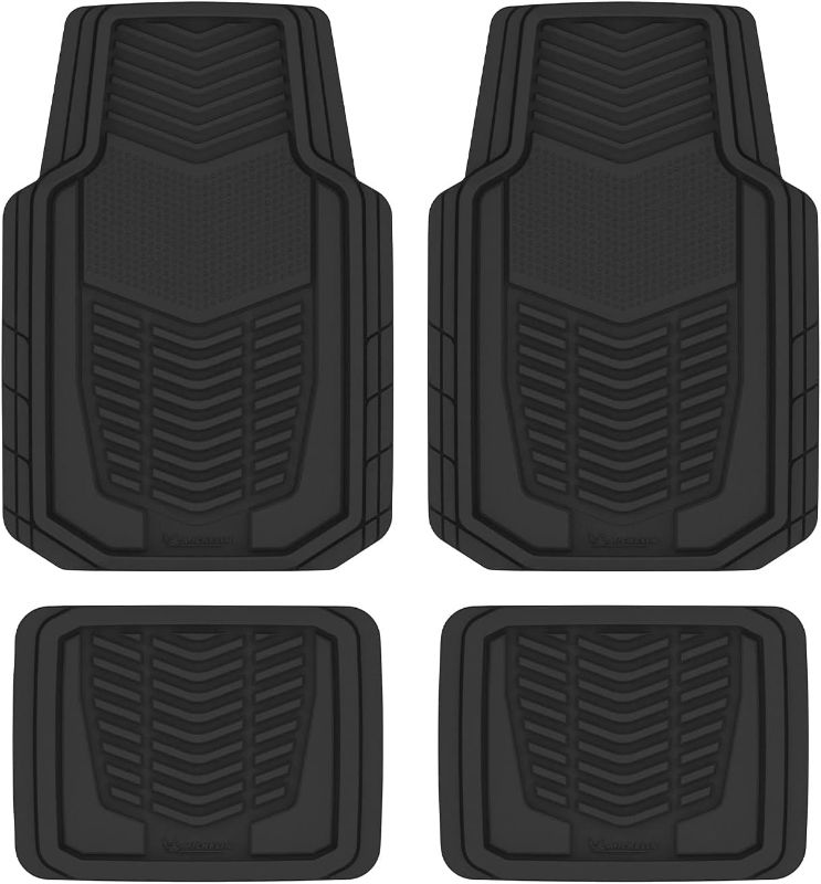 Photo 1 of Michelin All-Weather Car Floor Mats Heavy Duty Floor Mats Protection, 4 pcs, Smart Trim Tailor Fit, Clint Back,