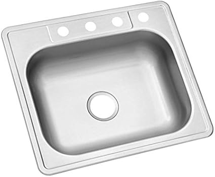 Photo 1 of 25 in. Drop-in Single Bowl 22 Gauge Stainless Steel Kitchen Sink
by Glacier Bay