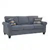 Photo 1 of American Furniture Classics
Eureka Collection 82 in. Wide Rolled Arm Fabric Rectangle Sofa with 2-Throw Pillows in Blue