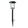 Photo 1 of ** FINAL SALE ** Hampton Bay
Brookhaven 20 Lumens 2-Tone Black and Gray LED Outdoor Solar Path Light with Seedy Glass Lens and Vintage Bulb (2-Pack) ** SOLD AS IS **