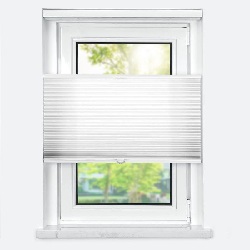 Photo 1 of Home Decorators Collection
Snow Drift Top Down Bottom Up Cordless Light Filtering Cellular Shades - 72 in. W x 72 in. L (Actual Size 71.75 x 72)