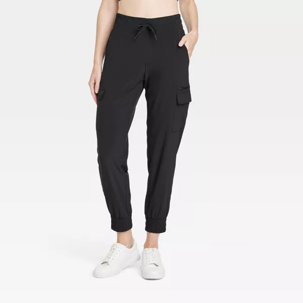 Photo 1 of Size S (8) Women's Flex Woven Mid-Rise Cargo Joggers - All In Motion™