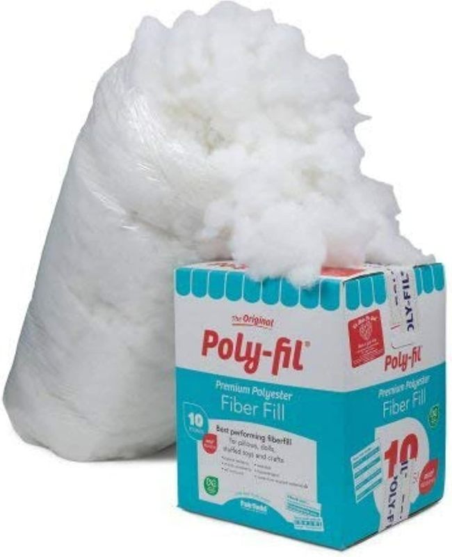 Photo 1 of Fairfield 10-Pound Poly-Fil Premium Polyester Fiber, White | Smooth Consistency 1 (10-Pound) Bags