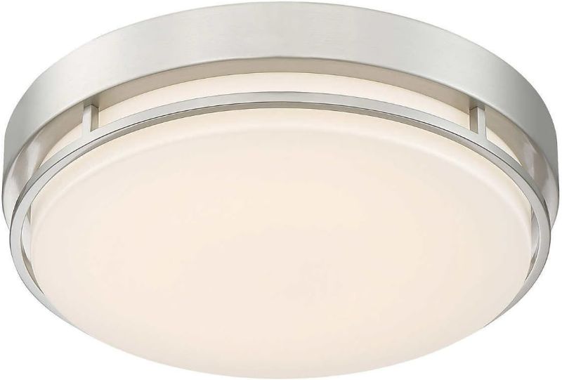 Photo 1 of Altair Lighting LED 14-Inch Flush mount Decorative Light Fixture, 21W (120w Equivalent), 3000K, Brushed Nickel Finish - AL-3151 by Altair Lighting