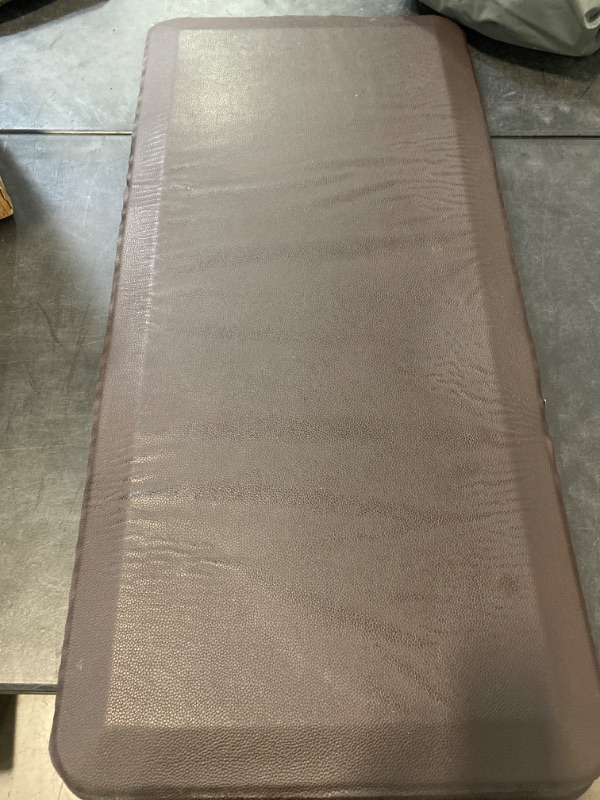 Photo 1 of KitchenClouds Kitchen Mat Cushioned Anti Fatigue Rug 17.3"x42" Waterproof Non Slip Standing Desk Mat Comfort Floor Mats for Kitchen House Sink Office (Chocolate)