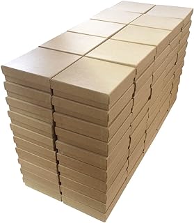 Photo 1 of Kraft Cotton Filled Jewelry Box #33 (Case of 100) (Original Version)