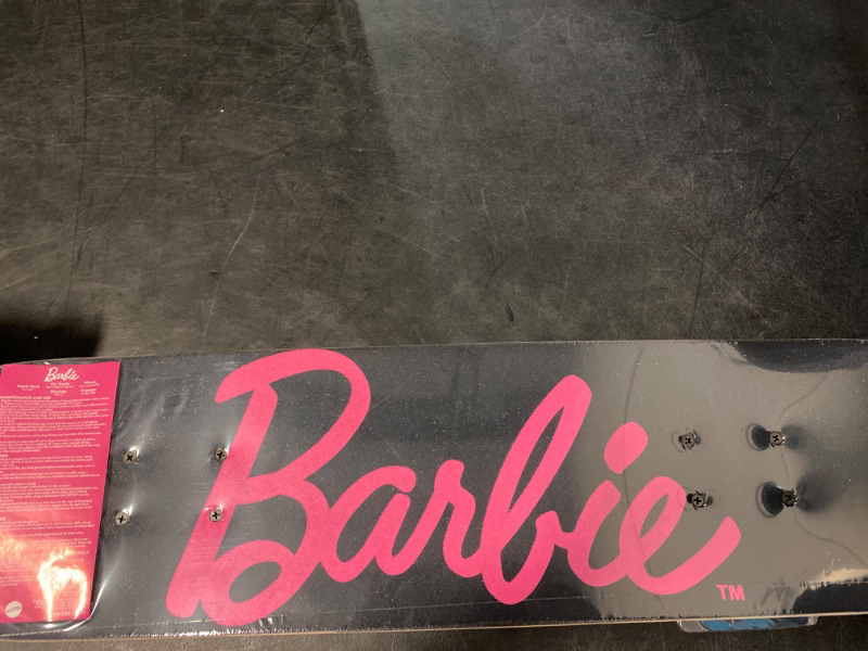 Photo 1 of Barbie Skateboard with Printed Graphic Grip Tape - Great for Kids and Teens, Cruiser Skateboard with ABEC 5 Bearings, Durable Deck, Smooth Wheels