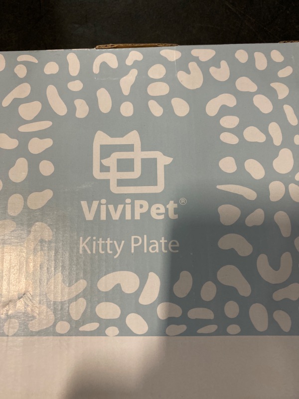 Photo 3 of Ceramic Kitty Plate and Saucer Bowl - Hooman Collection by ViviPet (Kitty Plate, White)