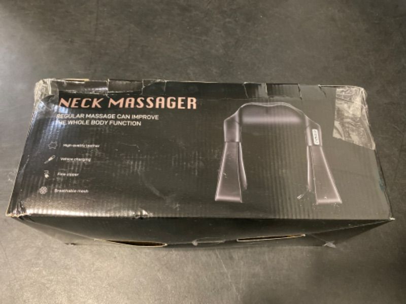 Photo 3 of AERLANG Shiatsu Back and Neck Massager, Back Massager Deep Tissue Kneading Massager Neck and Shoulder Massager with Heat, Electric 4D Massage Pillow Fathers Day Dad Gifts from Daughter(NOT Cordless)