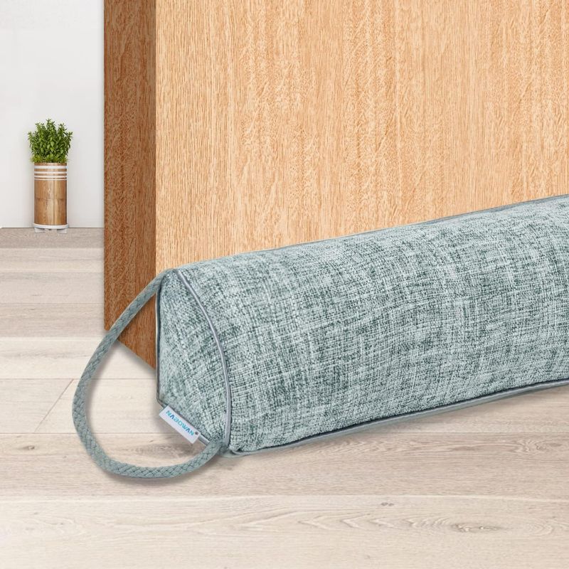 Photo 1 of NABOWAN 36" Weighted Under Door Draft Stopper -Triangular Door Draft Blocker with Hook Loops for Easy Install, Save Energy, Home Room Essentials