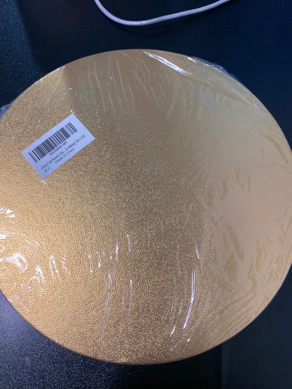 Photo 2 of 4 Pack Cake Boards Golden Round Cake Circles, 10 Inch Cake Base Cardboard, for Baking Cake, Gold