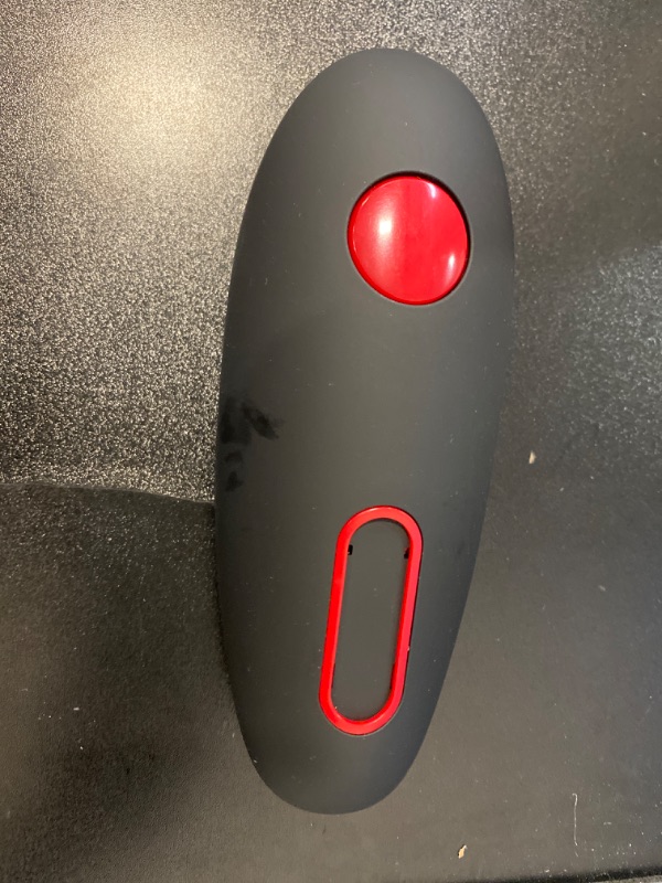 Photo 2 of Kitchen Mama Auto Electric Can Opener: Open Your Cans with A Simple Press of Button - Automatic, Hands Free, Smooth Edge, Food-Safe, Battery Operated, YES YOU CAN (black & Red)