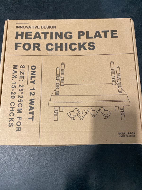 Photo 3 of Chick Brooder Heating Plate - 12" x 10" Adjustable Height Brooder Heat Plate for Chicks and Ducklings, Warms Up to 20 Chicks