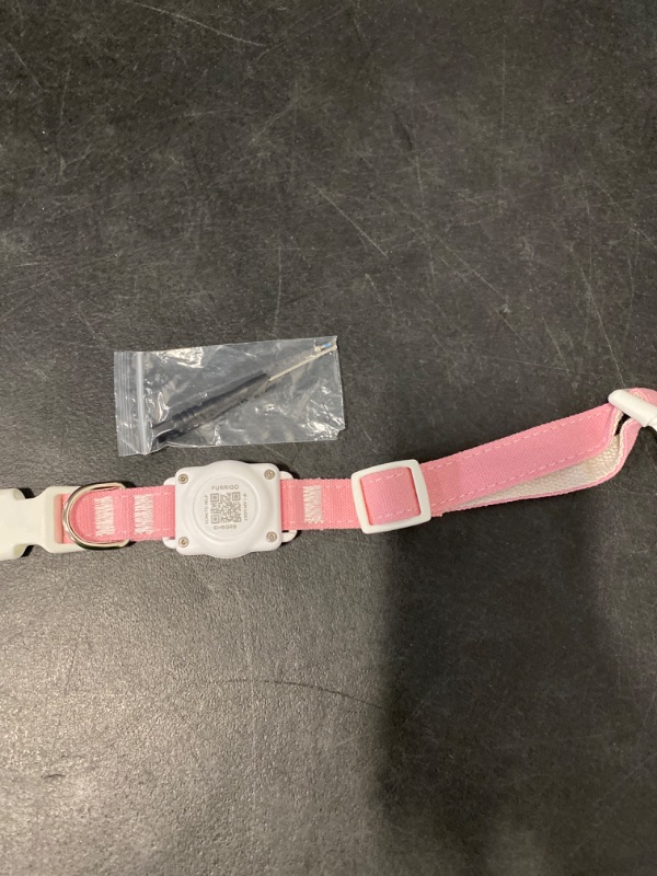 Photo 1 of Airtag Dog Collar QR Code - IP68 Waterproof Integrated Air Tag Dog Collar Holder ID Tag - Free Pet Online Profile - Durable Natural Cotton Hemp - Fits for Small Medium Large Dogs