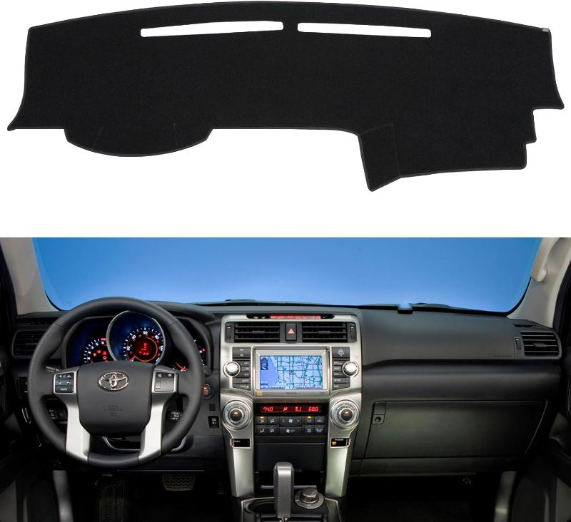 Photo 1 of Dashboard Cover Mat Dash Cover Compatible with Toyota 4Runner 2010-2023 Dash Board Protector Cover(Black)