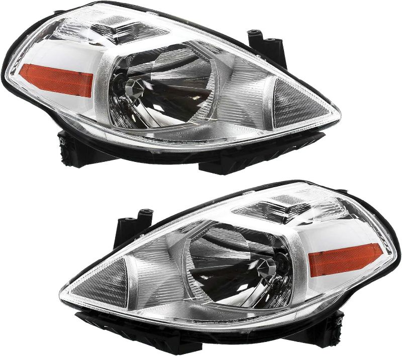 Photo 1 of Evan Fischer Driver and Passenger Side Headlight Set of 2 Compatible with 2007-2012 Nissan Versa - NI2502165, NI2503165