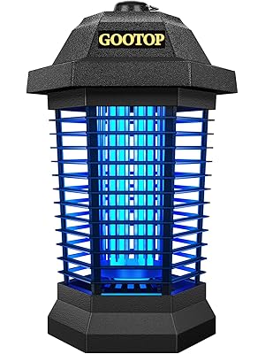 Photo 1 of Bug Zapper Outdoor, Mosquito Zapper Outdoor, Electric Fly Zapper, Bug Zapper, Mosquito Killer, Fly Traps, 3 Prong Plug, Flying Insects Zapper Indoor Outdoor 90-130V, 4200V, ABS Plastic Outer (Black)